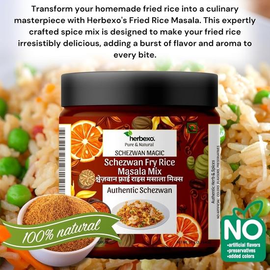 Herbexo Schezwan Fry Rice Masala Mix I Schezwan Fried Rice Masala I Authentic Schezwan