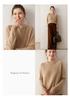 Women's Cashmere Sweater - Round Neck, Solid Color, Comfortable Loose Fit, Saddle Shoulder Knit Base Layer for Autumn & Winter.