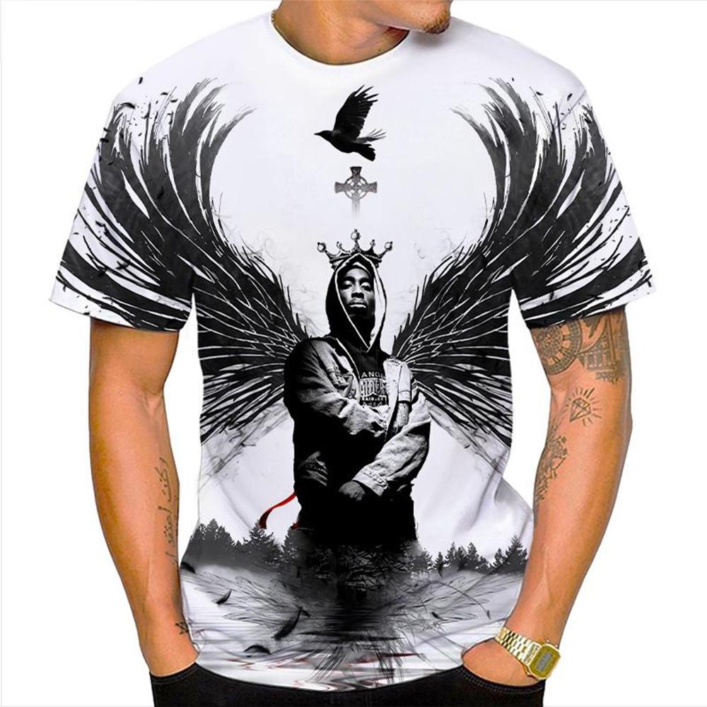 Sommer Mode Trend Hip-Hop 3D bedrucktes T-Shirt, personalisiertes cooles und bequemes kurzärmeliges Oberteil