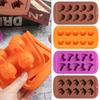 Halloween Pumpkin Silicone Chocolate Mould Candy Cookie Ice Cube Tray Mold Jelly