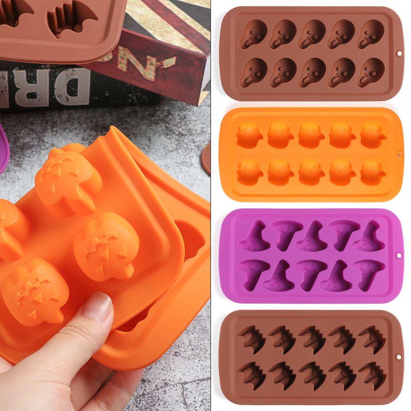 Halloween Pumpkin Silicone Chocolate Mould Candy Cookie Ice Cube Tray Mold Jelly