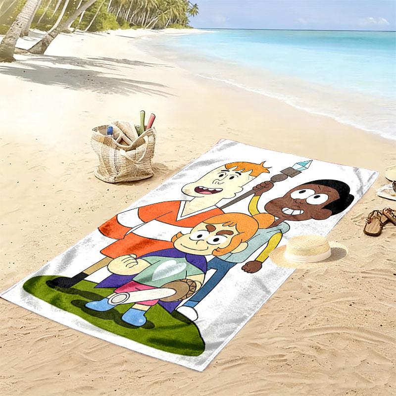 Craig Quest Print Beach Towel, Large Soft Quick Dry Towel for Beach Camping Swimming