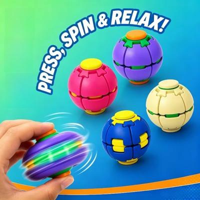 3D-gedruckter Fidget Spinner Ball Drücken Drehen Stressabbau Spielzeug Quetschen Verformbar Fingerspitzen Gyroskop Mini Tragbar Angstabbau Spielzeug