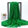 Extra Large Imitation Silk Scarf Solid Color Silk Scarf Seaside Beach Towel Long Spring and Autumn Women's Gauze Scarf Chiffon Scarf Women