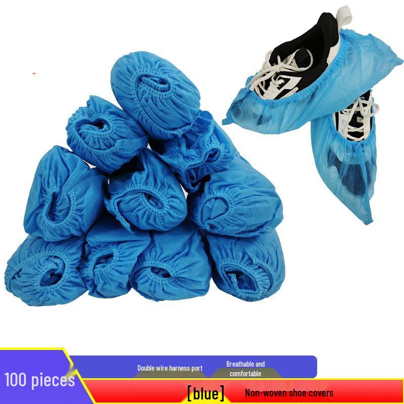 Thickened Non-Woven Anti-Slip Dust-Proof Foot Covers for Indoor Use