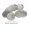 100 Pieces Blank Badge Button Parts Making Tinplate Pin for DIY