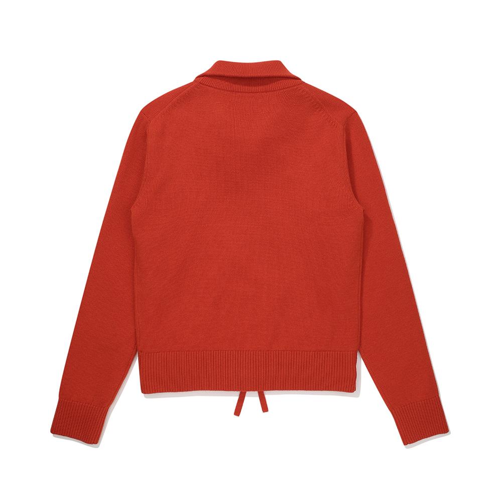 MALBON GOLF Women'S 2-In-1 Windproof Pullover Knit Orange (Woman)