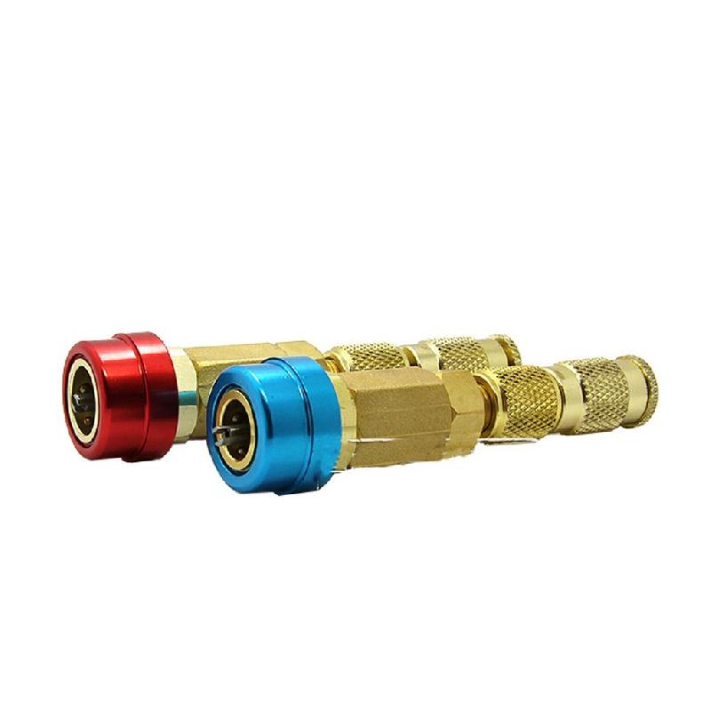 1/4" SAE Valve Core Tools Set (Blue & Red) for Low & High Pressure A/C Systems