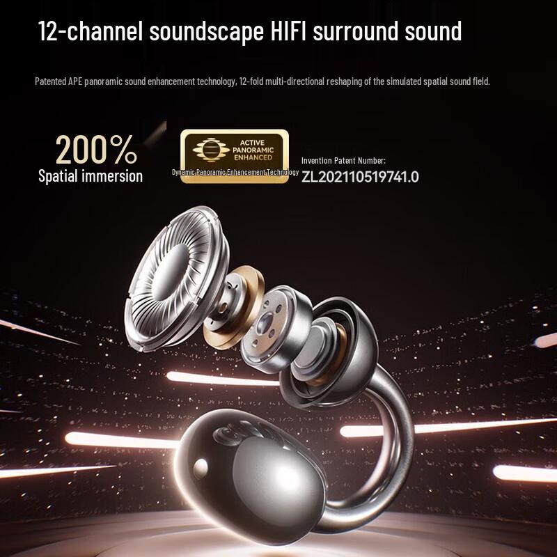 Saina S7S AI Open-Ear Noise Cancelling Bluetooth Headset