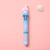 10 Colors Ballpoint Pen Cute Cartoon Dinosaur Color Retractable Pen Multicolor in 1