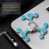 Sense Technology Chaos 3 Double Pendulum Luminous Fidget Spinner Alloy Super Long Time Finger Stress Easing Toys For Adults Kids