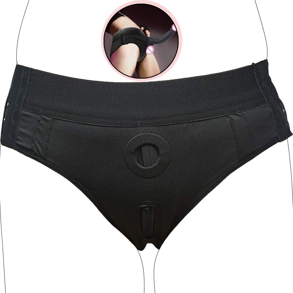 Lesbian Strap Band Male 2 Hole Torture Dildo Fixed Harness Sexy Underwear Pants Shape Suction Cup Dildo Fixed Anal Sex Anal Training Gay Homo Adult