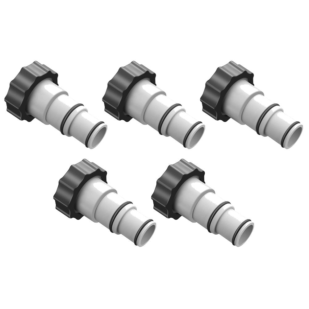 For Intex ARU Threaded Plastic Pool Hose Adapter for 4000 2500 2000 1500 Gallon/Hour Filter Pumps with Threaded Hose Connections