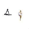 Creative Abstract Thinker Girl Figurine Unique Decorative Sculpture Ornament for Bedroom Office