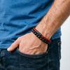 Stylish 2Pcs Men Bracelet Set Premium Selected Ethnic Cord Braslet Meditation Healing Wrist Accessories Perfect Gift For Him