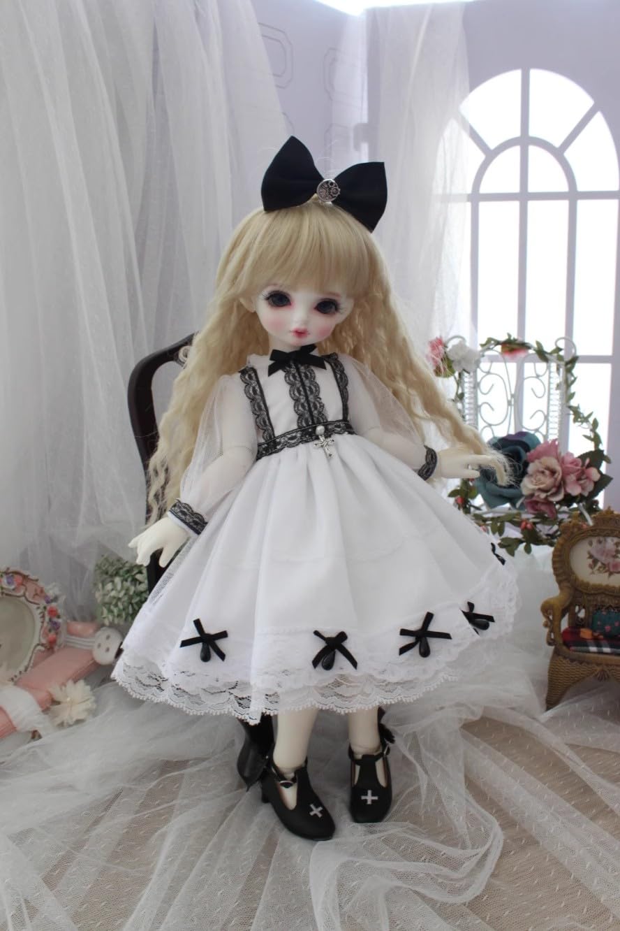 

HAMRETHYPPZ 14 16 13 BJD Кукла на шаровых шарнирах Платье, Костюм для куклы, Наряд горничной для куклы, Переодевание куклы на шаровых шарнирах, Белое свадебное платье Юбка принцессы,
