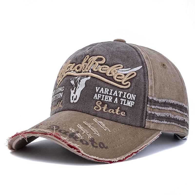 Hot Sale Unisex Premium Washed Vintage Cap Cow Head Pattern Baseball Caps Men Women Outdoor Sports Hats Cap