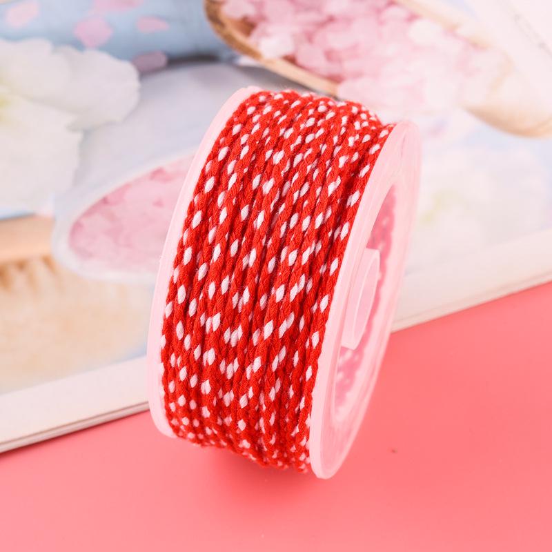 Sigu Sanhua Tibetan-Style Star & Moon Bodhi Cotton Thread - Non-Elastic, Wear-Resistant DIY Weaving Rope