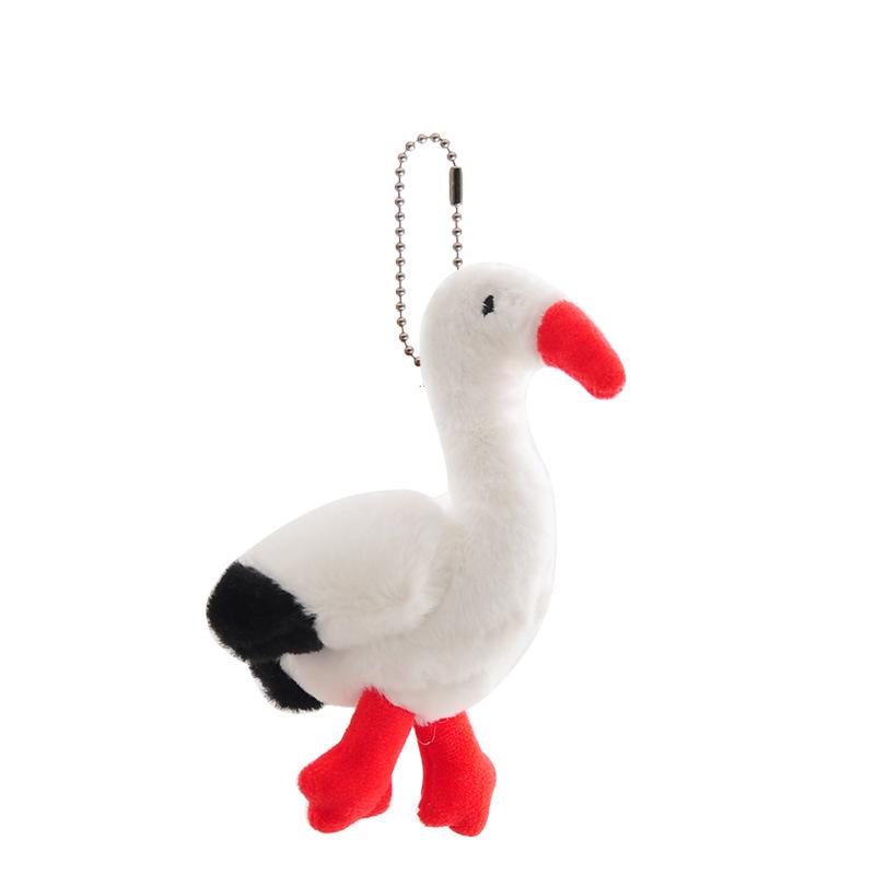 12Cm Simulated Pelican Swan Plush Toy White Headed Weng Doll Toucan Pendant Small Doll Backpack Pendant Cute Gift