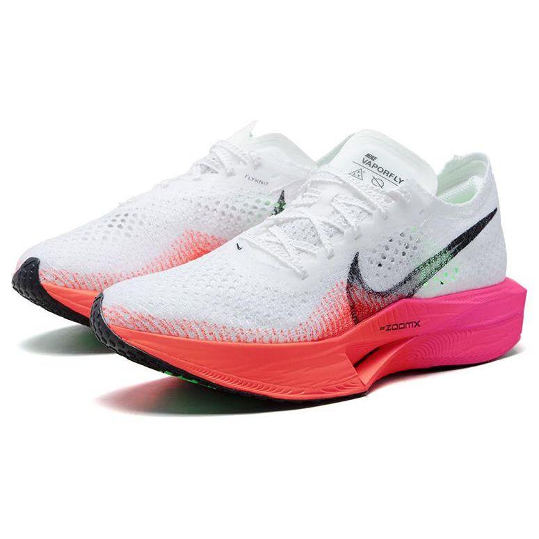 Nike ZoomX Vaporfly 3 White Bright Crimson Fierce Pink Women's Running Shoes HF4995-100