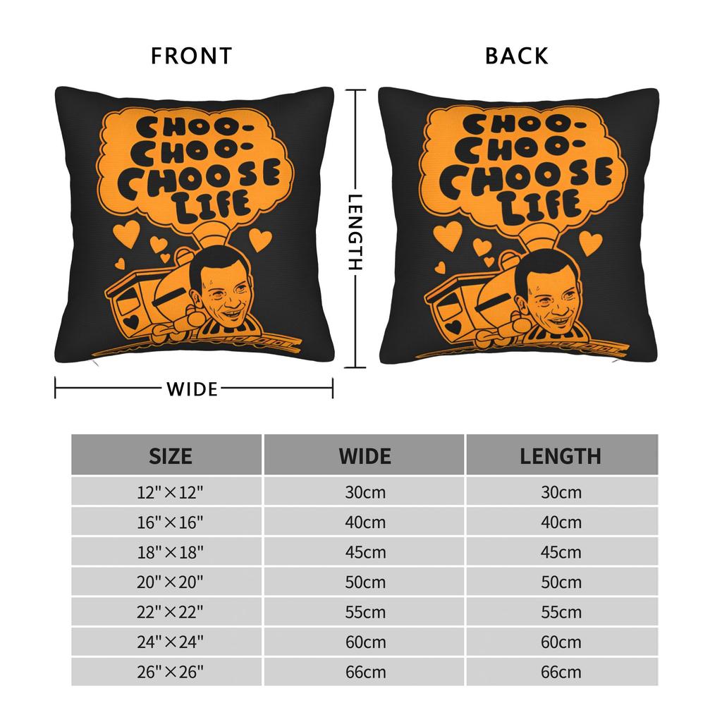 Movie Trainspotting Choose Life Pillow Case Cute Funny Pillow Cover Square Pillowcases For Living Room Sofa