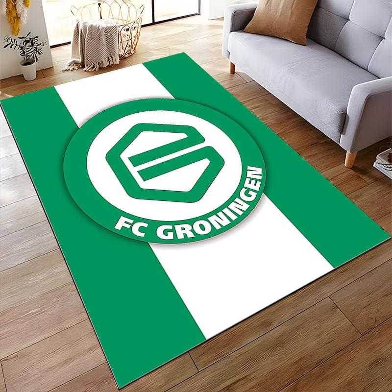 FC Groningen Logo Carpet suitable as a non-slip mat for the living room or bedroom sofa