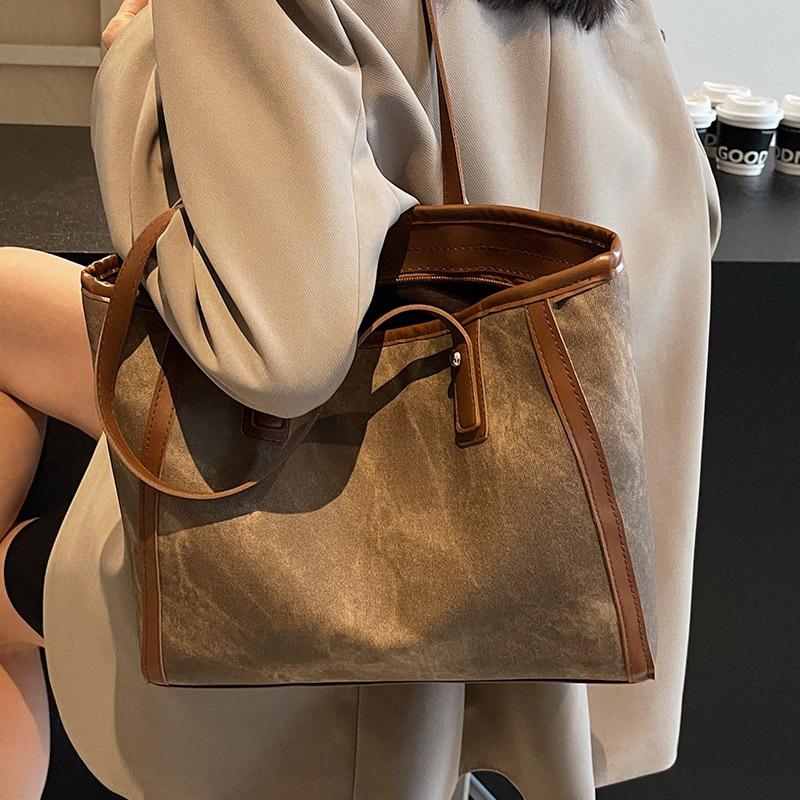 Premium Sense Bag Women'S Large Capacity Women'S Fashion Shoulder Bag College Student Class Commuter Tote Bag