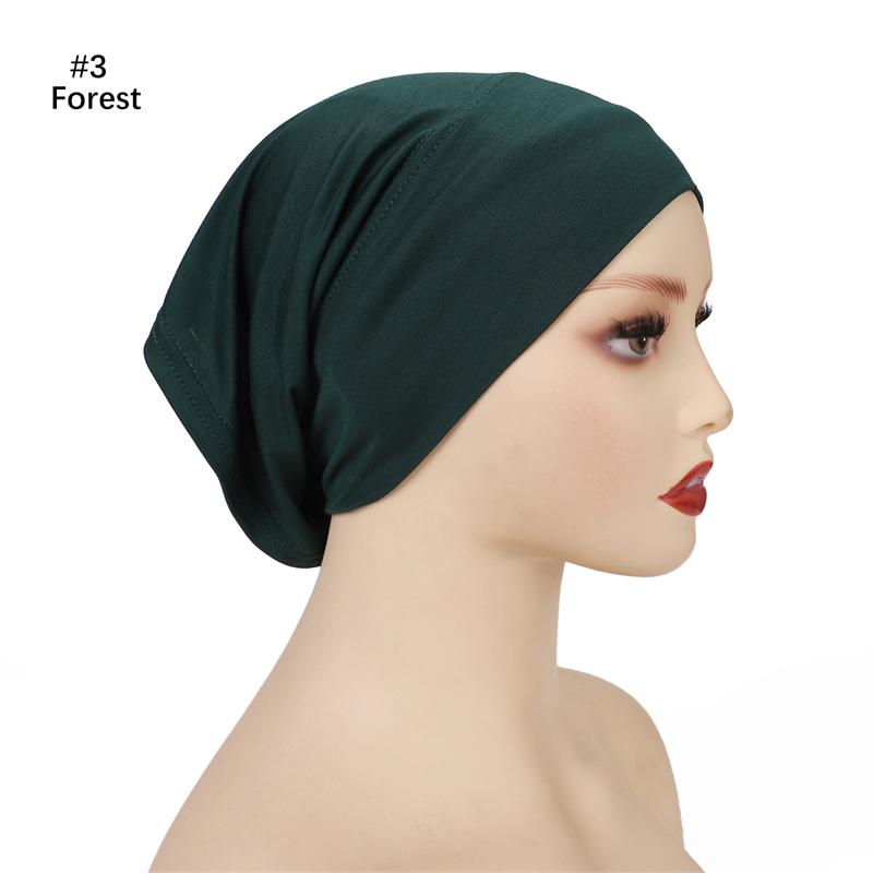 Ramadan Muslim Under Scarf For Abaya Women Big Size Jersey Inner Hijabs Caps Cotton Under Hijab Cap Islamic Female Turban