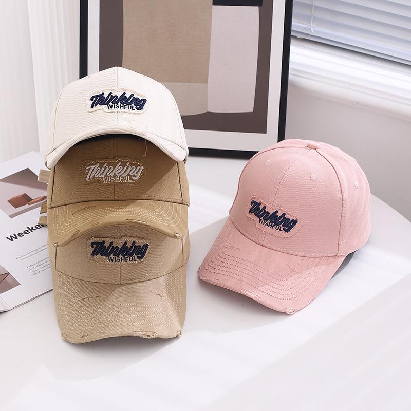 Baseball Cap Spring And Autumn Women'S Hard Top Fashion Men'S Cap Versatile Casual Embroidery Hat Shade Summer