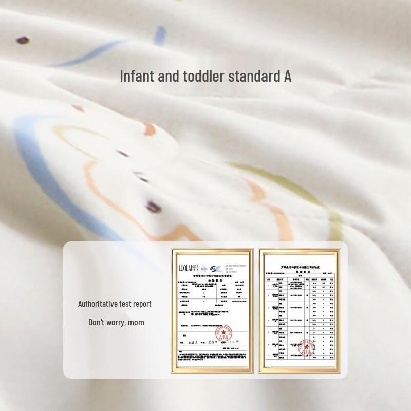 Luolai Kids Premium Washable 100% Silk-Filled Cotton Comforter
