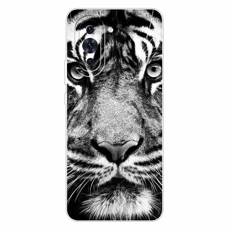 For Huawei Nova 10 Case Fashion Silicone Soft Cat Lion Back Cover for Huawei Nova 10 Case Protection Nova10 Cool Cartoon Shells