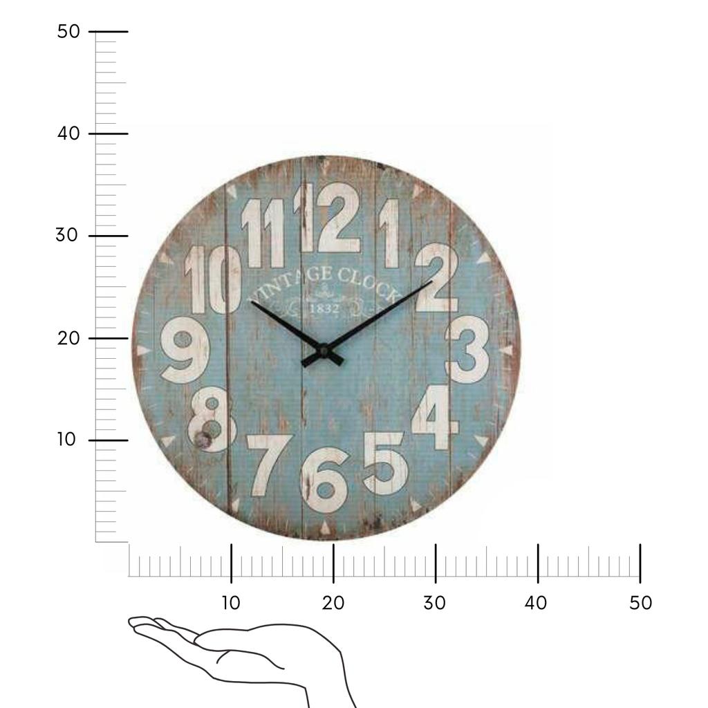 Retro Wall Clock 38Cm Alex Blue