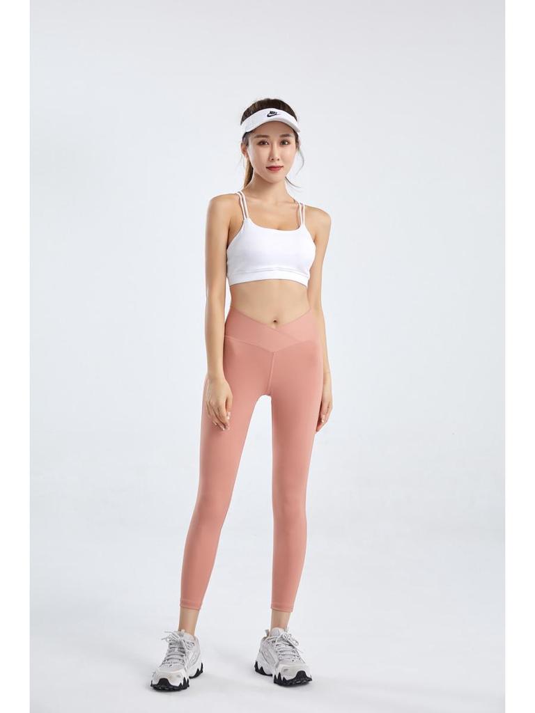 2025 Women's High-Waist Peach Butt Yoga Leggings for Pilates and Running