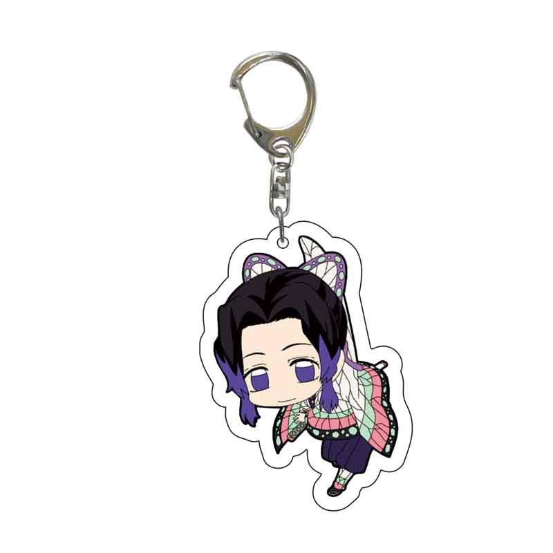 Demon Slayer Kimetsu No Yaiba Infinity Castle Acrylic Keychain Jewelry Tokitou Muichirou Iguro Obanai Action Model Model Toys