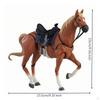Horse Figurine with Saddle Realistic Detailed for Scene Building