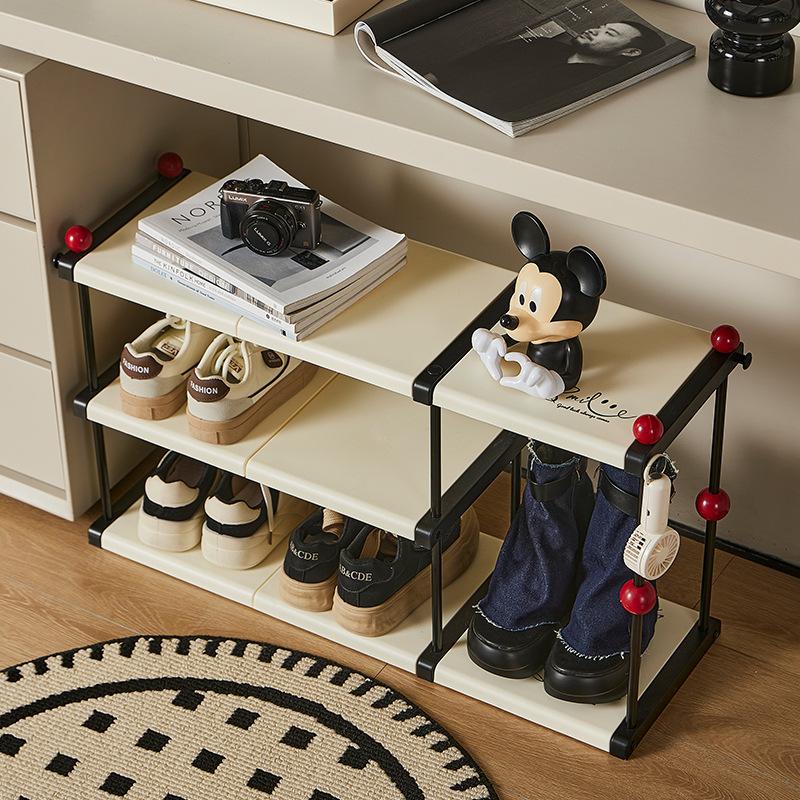 3/5/7/9 Tier Free Standing Shoe Rack, Shoe Storage Organizer Rack,Shoe Rack with Shoe Bags, Stackable Shoe Organizer, Shoe Shelf Stand for Entryway