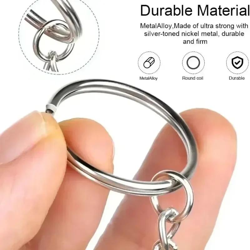 50200 Stück Edelstahl Metall Leere Schlüsselringe Schlüsselanhänger Sprengringe DIY Schlüsselanhänger Schlüsselringe Karabinerhaken Schlüsselanhänger Ketten Schnallen