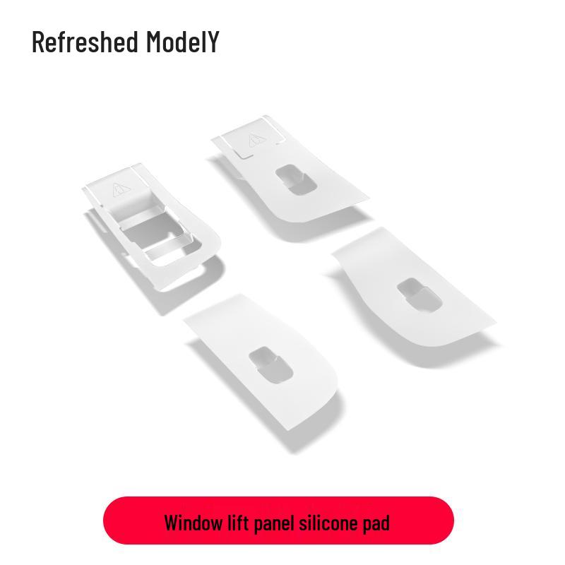 Silicone Button Stickers for Tesla Model Y/YL Door Panel & Window Lift Interior Mods