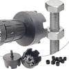 Quick Release Nut Removal Drill Bit Metal 1/4 3/8 Nut Zipper Drill Attachment Universal Bolt Extractor Tool