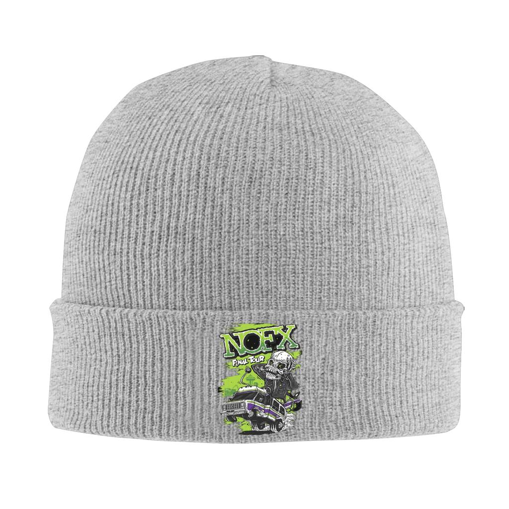 Nofx Warme Strickmütze Winter Strickmütze Beanie Mütze Skullies Beanies Hip Hop Mützen für Unisex