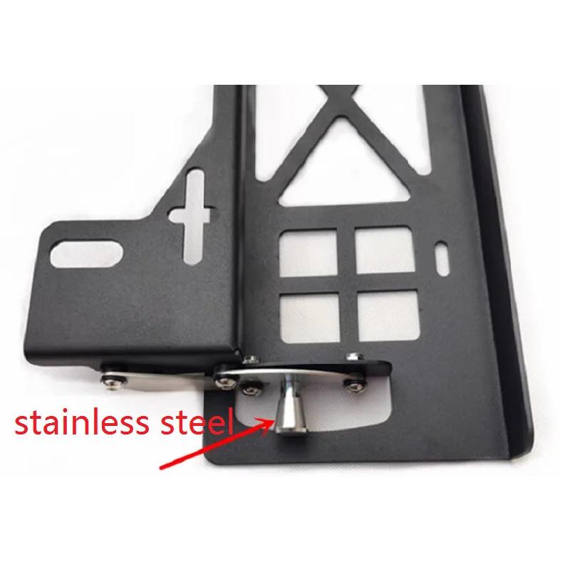 Winch Translation License Plate Frame Vehicle License Plate Frame Front and Rear Bumper Guide Port Off-road Bumper Trailer Hook