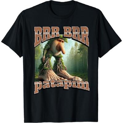 Brr Brr Patapim Funny Italian Brainrot Meme Graphic T-Shirt(2)