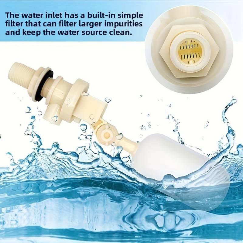 Plastic Float Ball Valve Water Level Controller With Adjustable Inlet For Water Tank And Irrigation