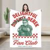 Delightful Derek Fan Club Knitted Blankets Flannel Throw Blankets Summer Air Conditioning Printed Lightweight Bedspreads,