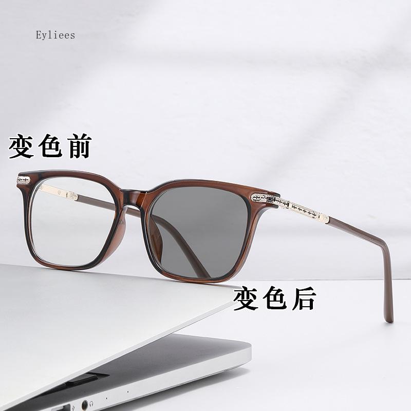 Ladies Large Frame Photochromic Myopia Glasses Retro Women Square Frames Nearsighted With Diopters 0 -0.5 -2.75 -3.75 -4.0