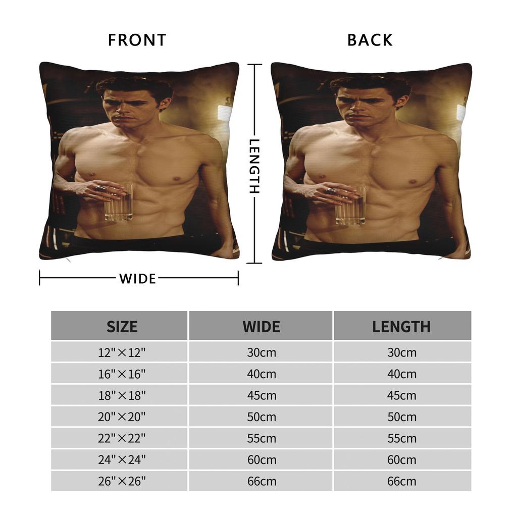 Vampire Diaries Damon Klaus Pillowcases Morden Pillow Case For Couch Sofa Bedroom Comfy Pillow Cover