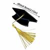 Creative Graduation Cap Hair Claw Yellow Tassels Cute Bachelor Hat Hairpin Headwear Portable Commencement Hair Accessory