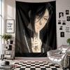 Wall TapestryBlack Butler Male Art Hanging Cloth Decorative Background Cover for Room Decoration
