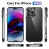 Anti-Yellowing Crystal Transparent Case for iPhone 17 Air 16 Plus 15 pro max, Shockproof Air Cushion Corners Anti-Scratch Daily Use Protective Cover