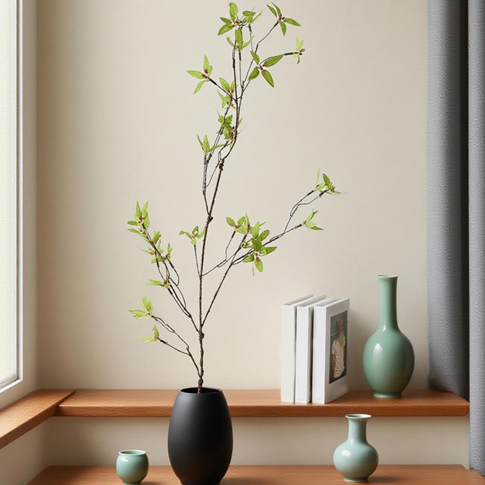 Artificial Butterfly Branches Simulation Greenery Stems with Leaves Fake Floral Arrangement for Vase Filling Home Office Party D